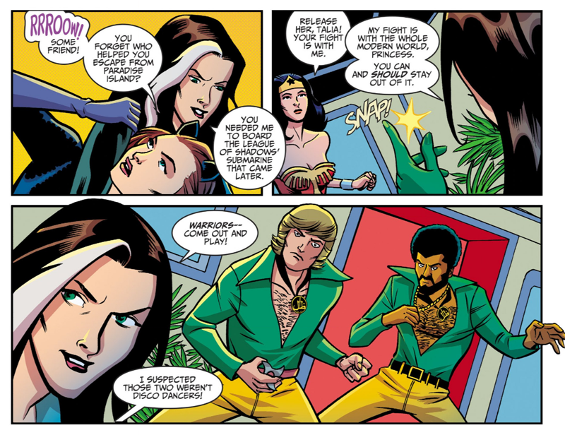 Illustration for article titled Don't Let Disco Nightwing Fool You, the New Batman '66/Wonder Woman '77 Comic Gets Surprisingly Dark